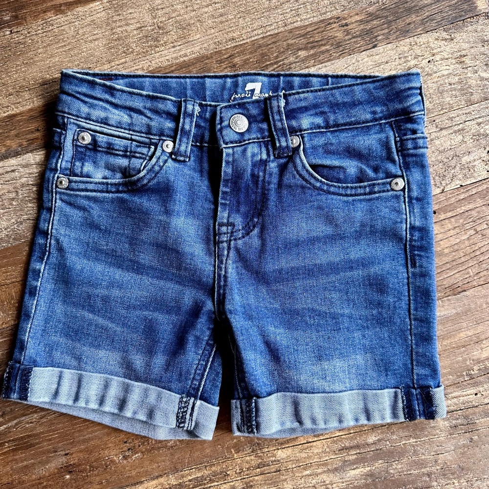 Girls 7 for all mankind Denim Shorts 6Y